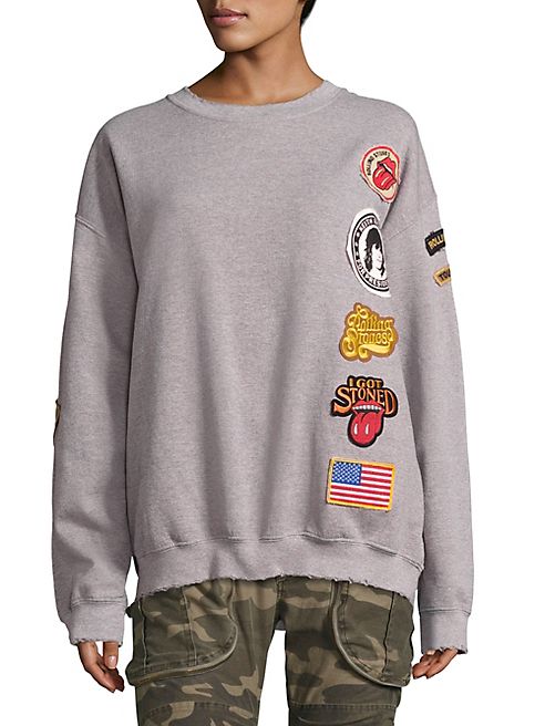 MADEWORN - Rolling Stones Patch Sweatshirt