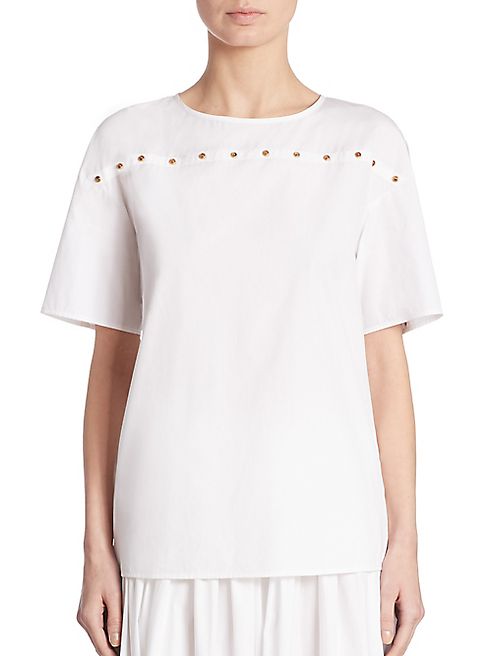 Agnona - Embellished Cotton Tee