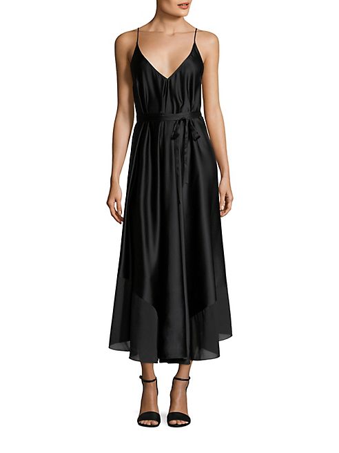 T by Alexander Wang - Habotai Silk Charmeuse Dress