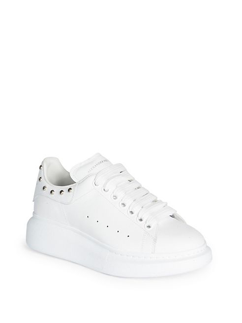 Alexander McQueen - Studded Leather Platform Sneakers