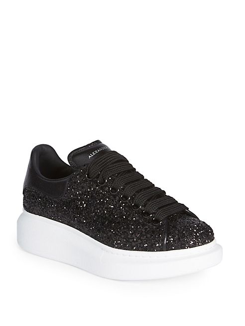 Alexander McQueen - Glitter Platform Sneakers