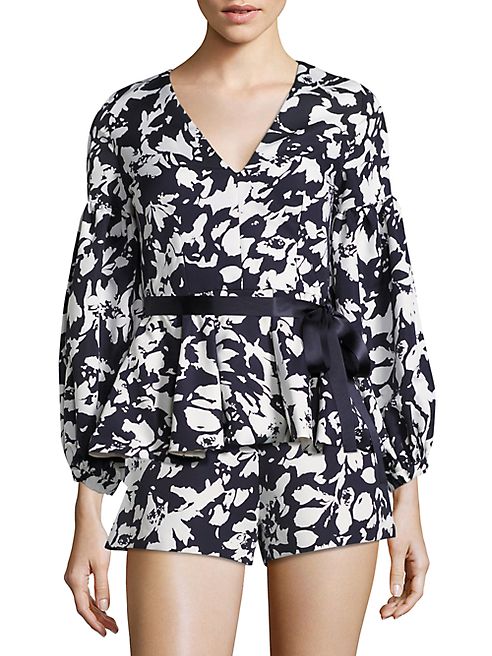 Alexis - Sienna Floral-Print Peplum Top