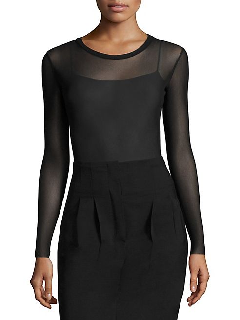 Max Mara - Rea Long Sleeve Mesh Top