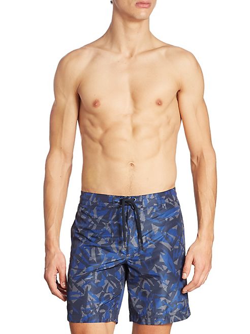 Z Zegna - Camo Drawstring Swim Trunks