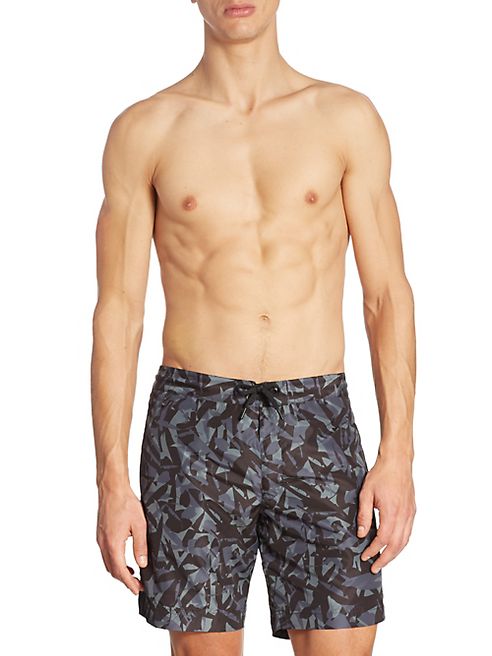 Z Zegna - Camo Drawstring Swim Trunks