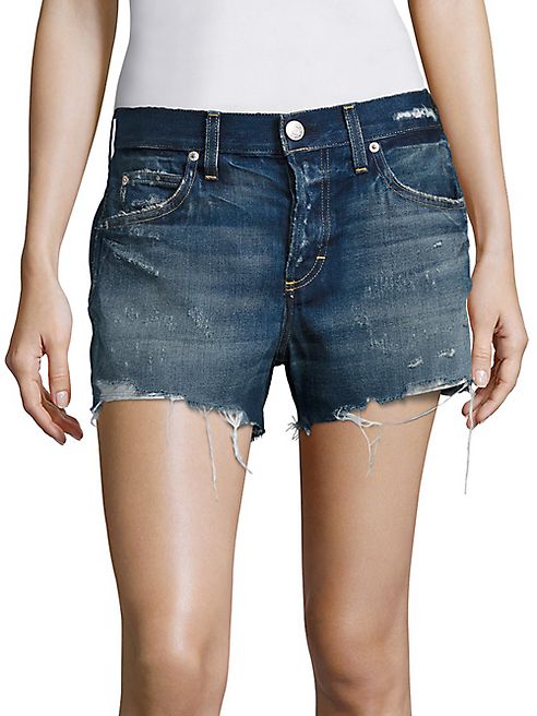 AMO - Tomboy Distressed Denim Shorts