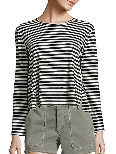 AMO - Twist Striped Cotton Tee