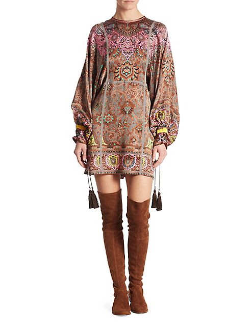 Etro - Printed Silk Tunic