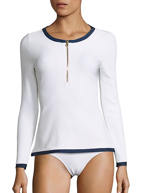 HEIDI KLEIN - Classics Zippered Rash Vest