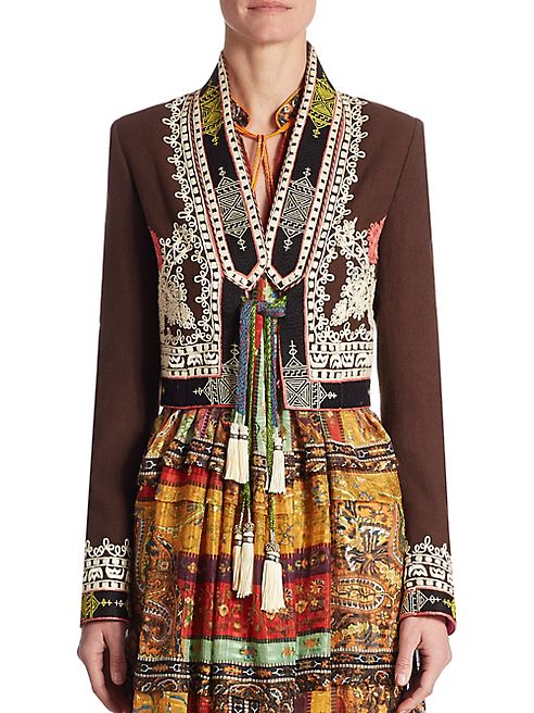 Etro - Embroidered Silk Jacket