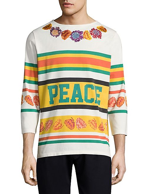 Paul Smith - Three-Quarter Embroidered Tee