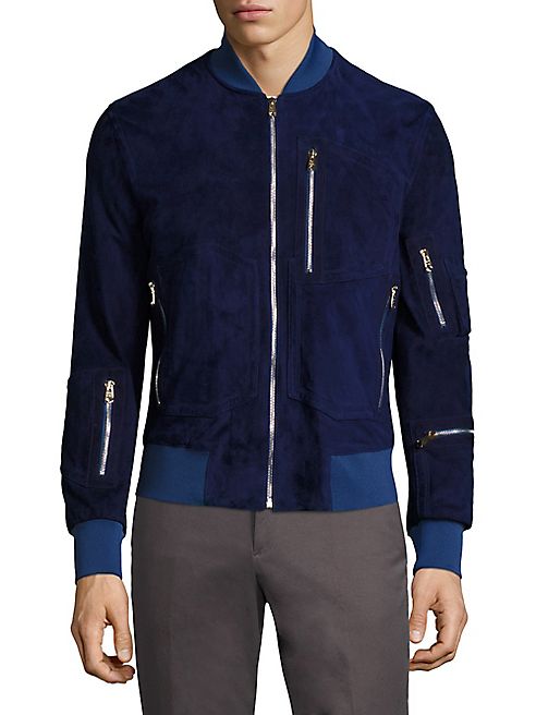 Paul Smith - Multi-Zip Suede Jacket