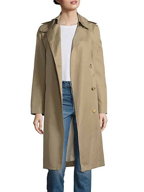 Helmut Lang - Double Face Cotton & Linen Trench Coat