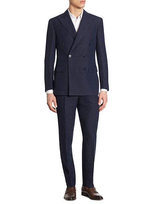 Polo Ralph Lauren - Slim-Fit Double-Breasted Plaid Wool Suit