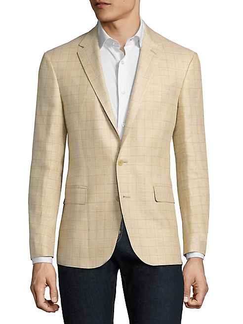 Polo Ralph Lauren - Plaid Silk & Linen Blend Jacket