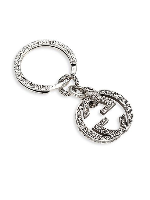 Gucci - Sterling Silver Interlocking Key Ring