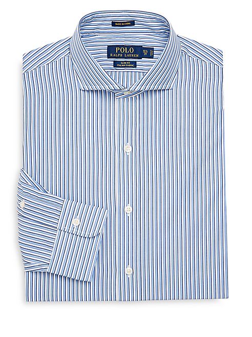 Polo Ralph Lauren - Slim-Fit Striped Cotton Dress Shirt