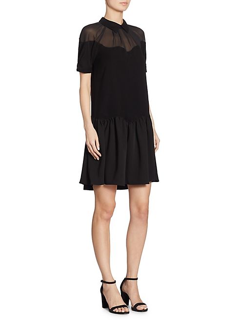 Opening Ceremony - Crepe Drop Flounce Dress