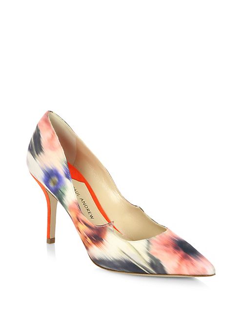 Paul Andrew - Kimura Printed Point Toe Pumps