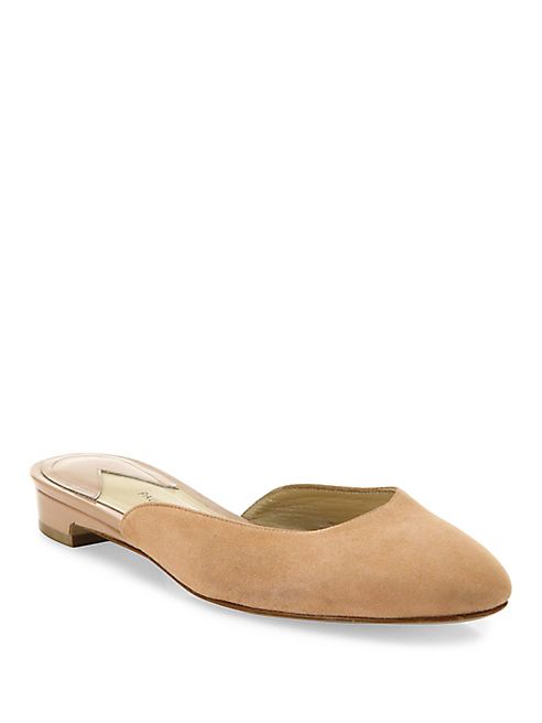 Paul Andrew - Alba Suede Flat Mules