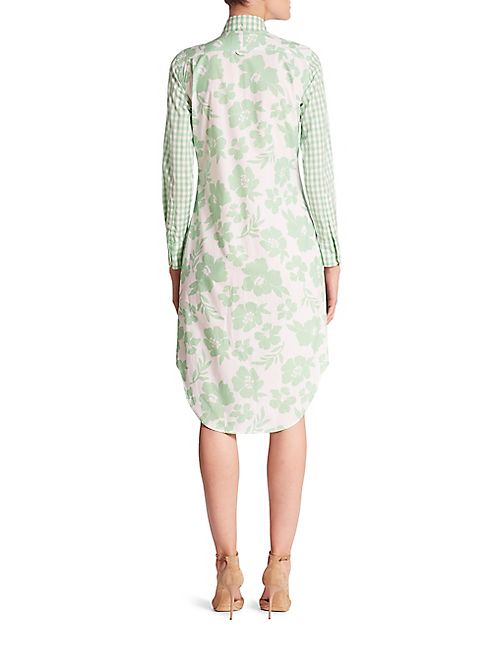 Thom Browne - Gingham Floral Dress