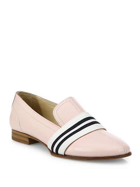 Rag & Bone - Alfie Stripe Web Leather Loafers