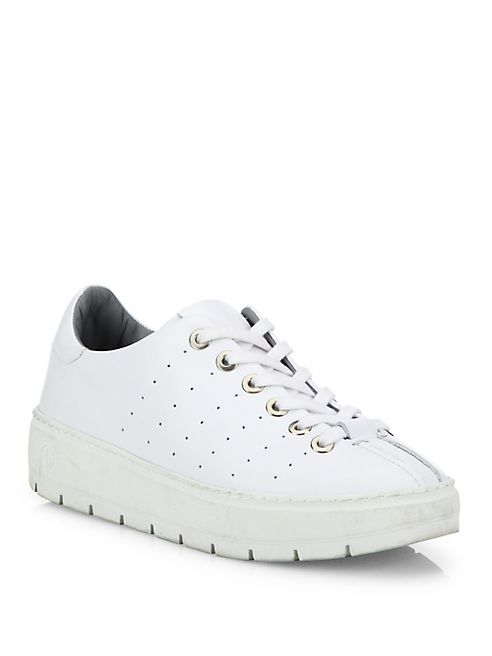 Rag & Bone - Linden Perforated Leather Platform Sneakers