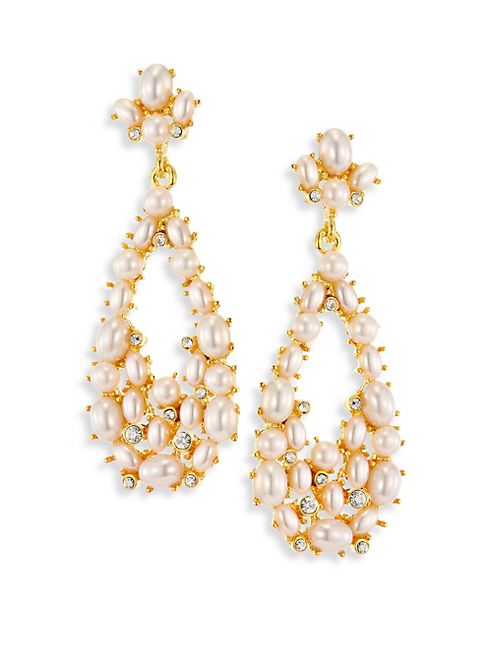 Kenneth Jay Lane - Faux Pearl Teardrop Earrings