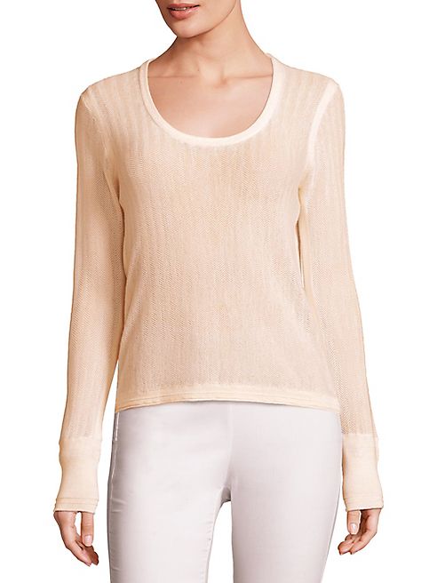 Rag & Bone - Estelle Herringbone Cashmere Sweater