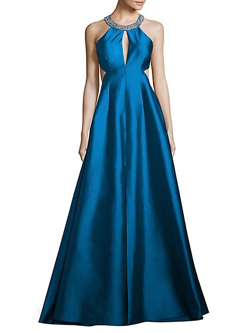 Aidan Mattox - Cutout Taffeta Gown