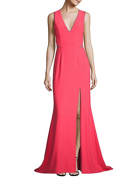 Aidan Mattox - Crepe & Lace Gown