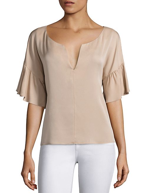 MILLY - Gabby Silk Top