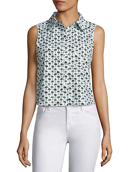 MILLY - Palm Printed Leah Top