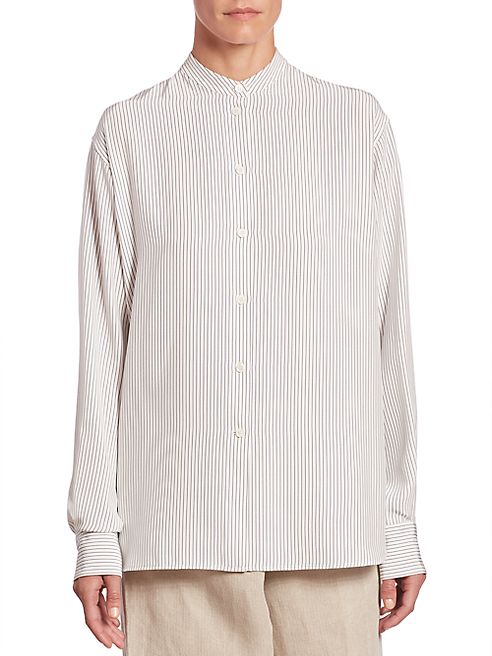 Victoria Beckham - Striped Button Front Shirt