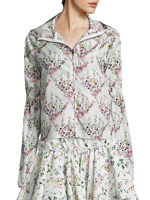 Giambattista Valli - Floral Zip Front Jacket