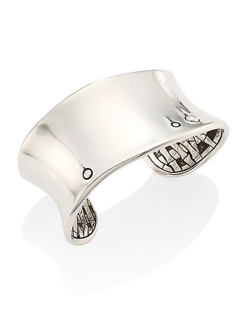 John Hardy - Bamboo Large Sterling Silver Curved Cufff