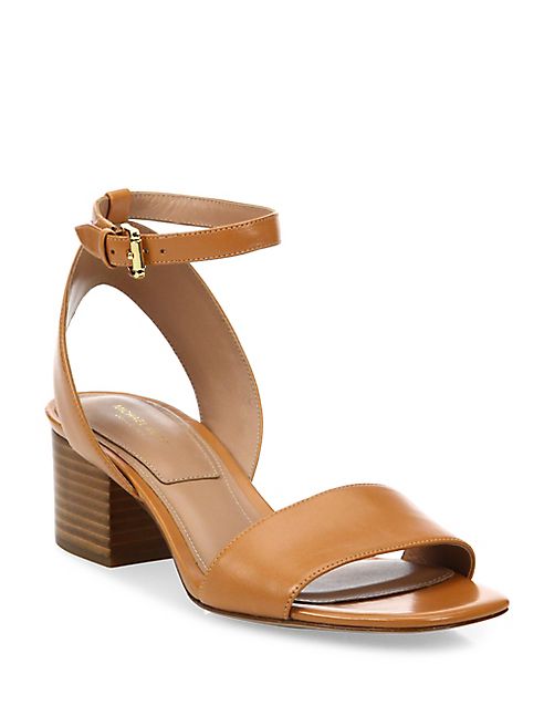 Michael Kors Collection - Sam Leather Ankle-Strap Sandals