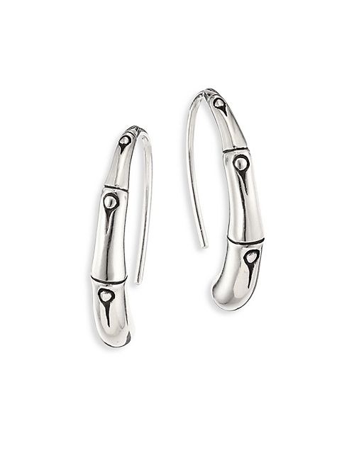 John Hardy - Bamboo Small Sterling Silver Hoop Earrings/1