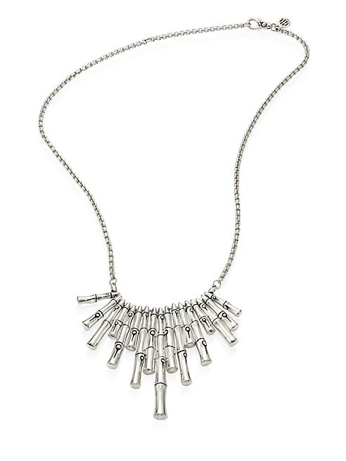 John Hardy - Bamboo Sterling Silver Bib Necklace