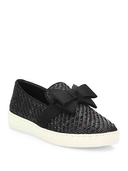 Michael Kors Collection - Val Woven Bow Skate Sneakers