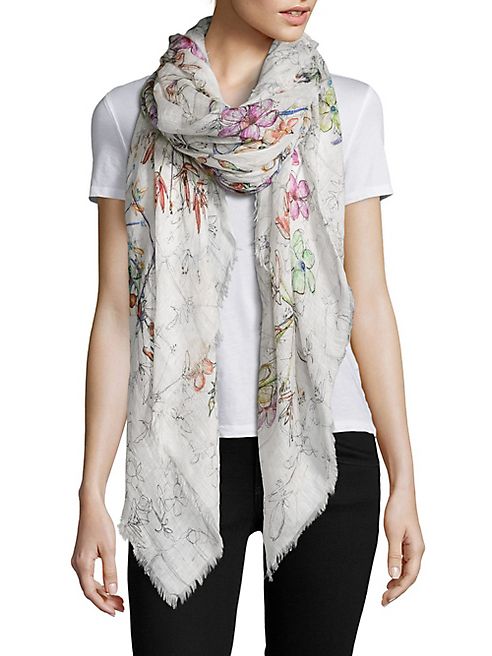 Franco Ferrari - Floral-Print Scarf