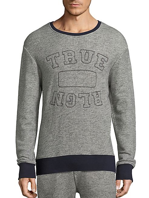 True Religion - Embroidered Heathered Sweatshirt