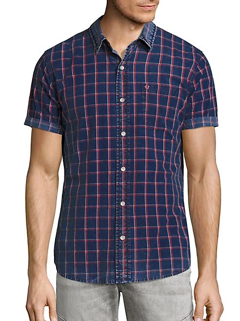 True Religion - Windowpane Woven Shirt