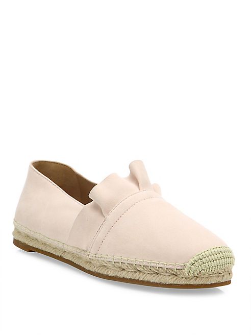 Michael Kors Collection - Laticia Ruffled Suede Espadrilles