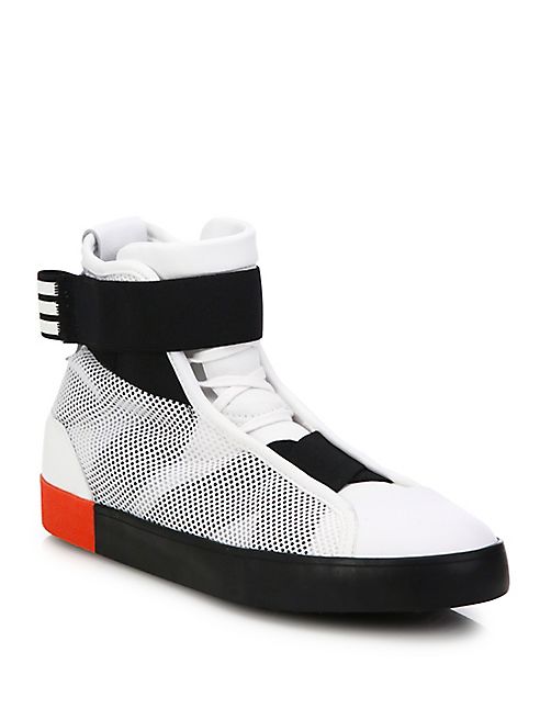 Y-3 - Loop Court High-Top Sneakers