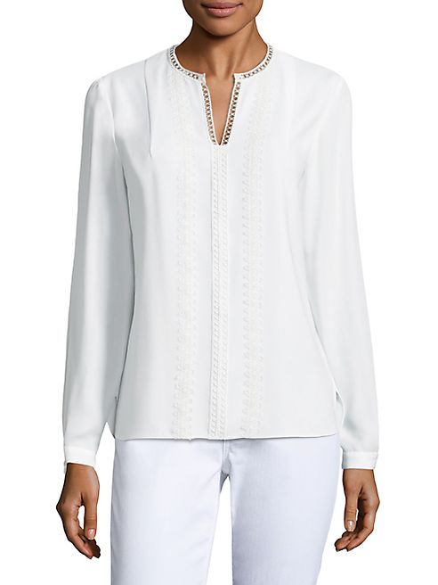 Elie Tahari - Lilliana Crepe Blouse