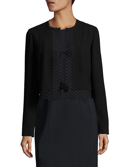 Elie Tahari - Britta Crochet Trim Jacket