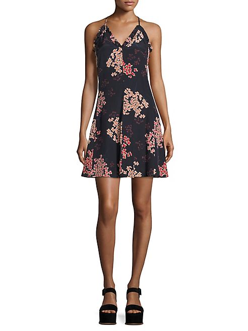 Rebecca Taylor - Phlox Printed Silk Slip Dress