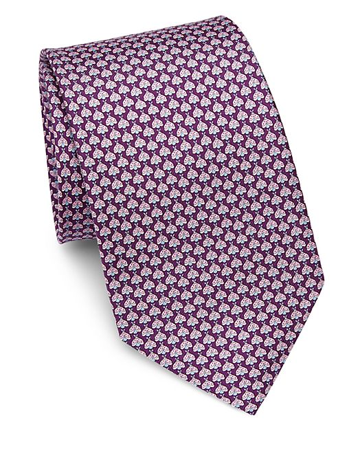 Salvatore Ferragamo - Ladybug Print Silk Tie