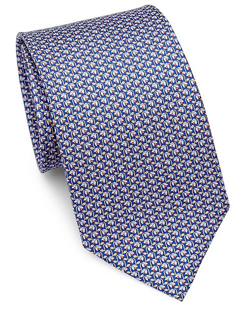 Salvatore Ferragamo - Wilting Flower-Print Silk Tie